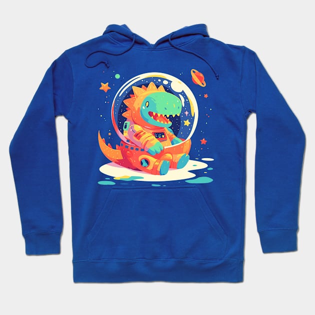 space dino Hoodie by dubcarnage